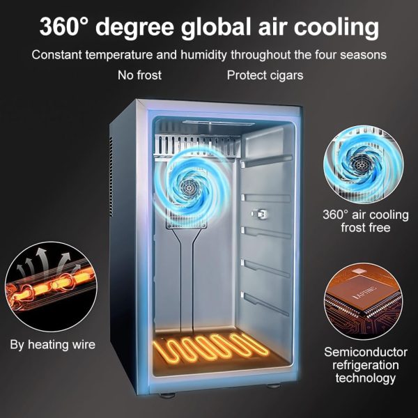 Cigar Humidors Electric 3-in-1 Cooling - Image 6